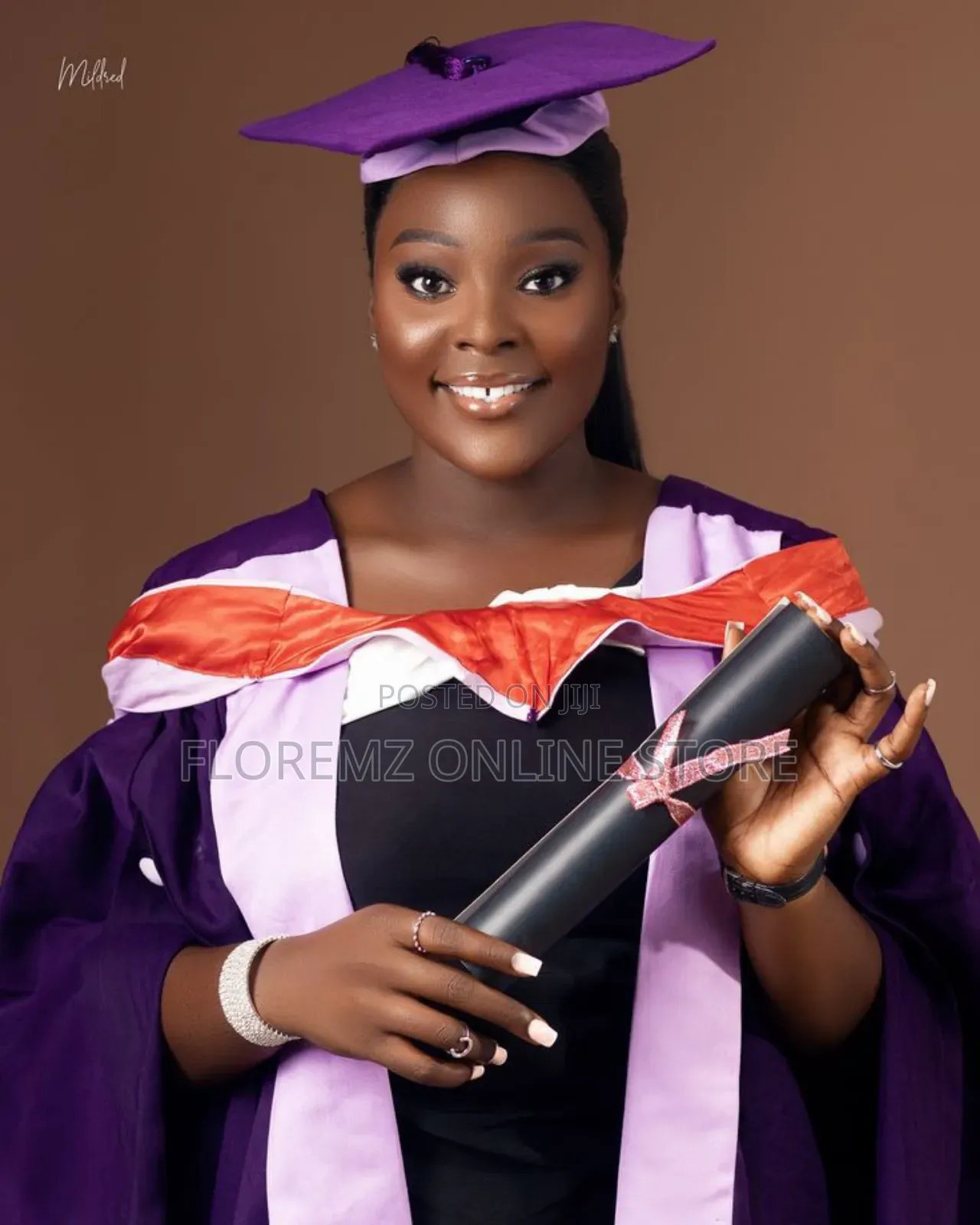 Floremz Royal Purple Academic Graduation Gown Set – Rental