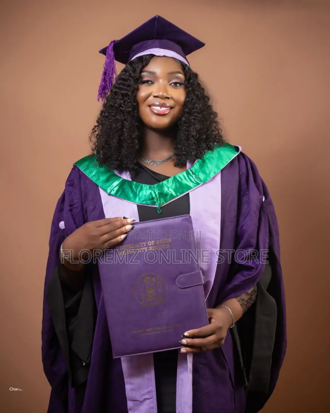 Floremz Royal Purple Academic Graduation Gown Set – Rental
