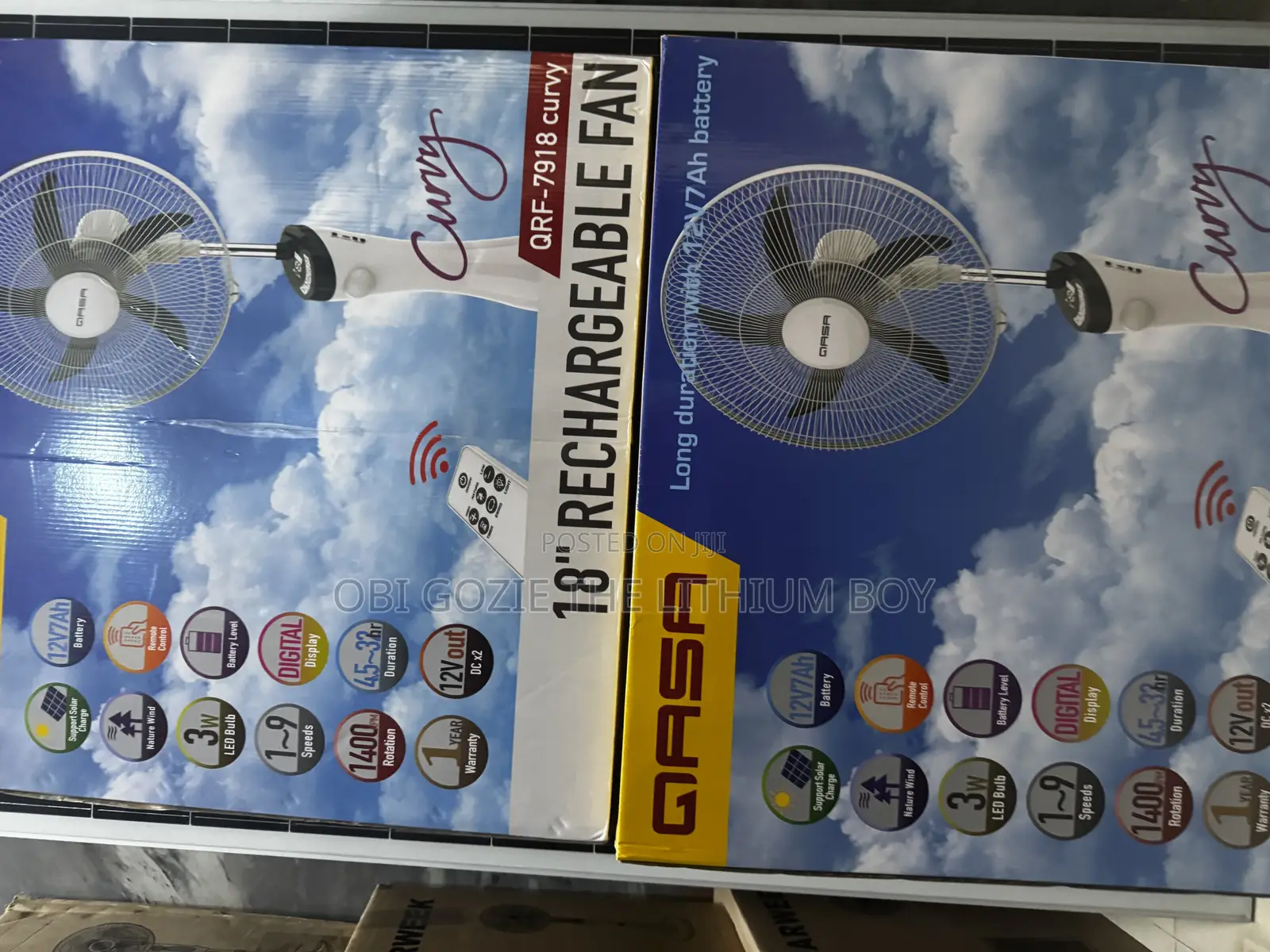 Qasa Rechargeable Fan 18 Inches Best Importer in Lagos Alaba Ojo