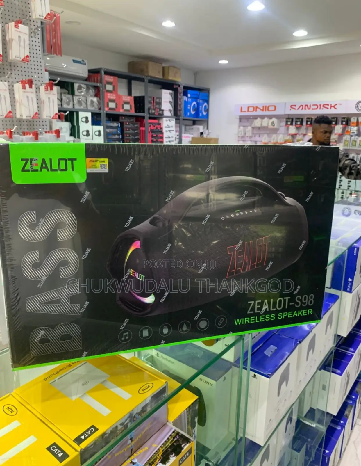 Zealot 160w Super Bass Bluetooth Speaker With 36000mah Battery S98