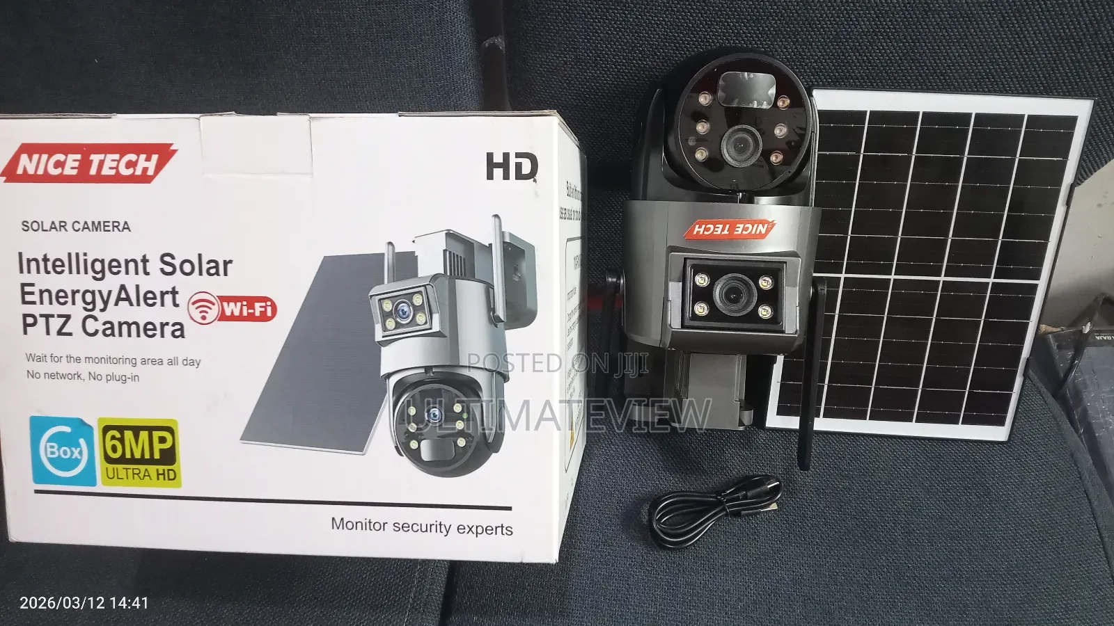 Dual Lens Ubox CCTV Camera Wifi Use