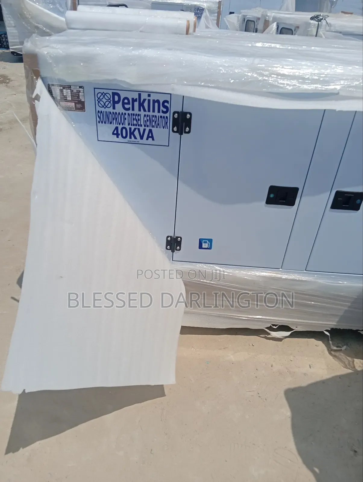 40kva Perkins Soundproof Generator 2yrs