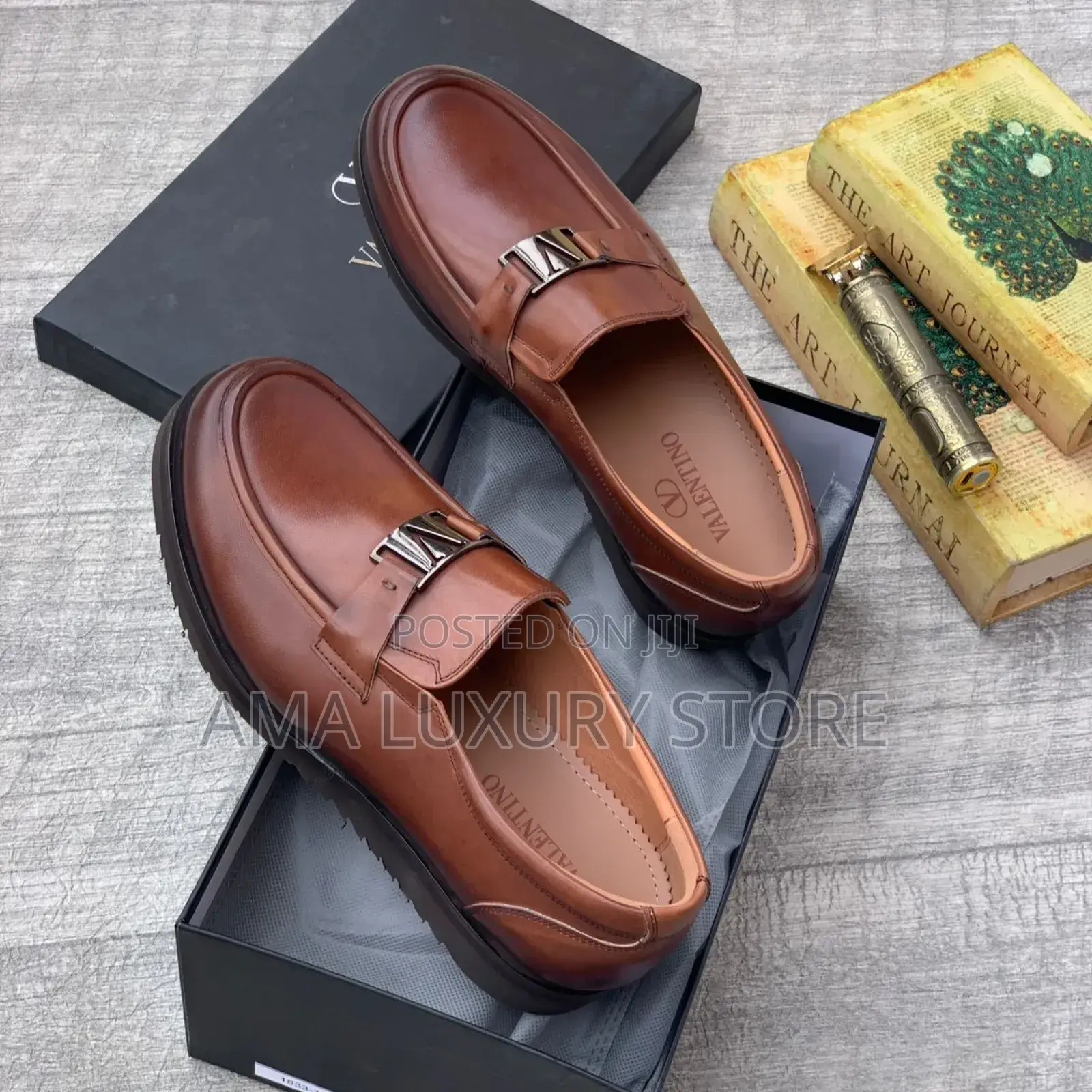 Valentino Genuine Leather Luxury Men's Designer Shoes