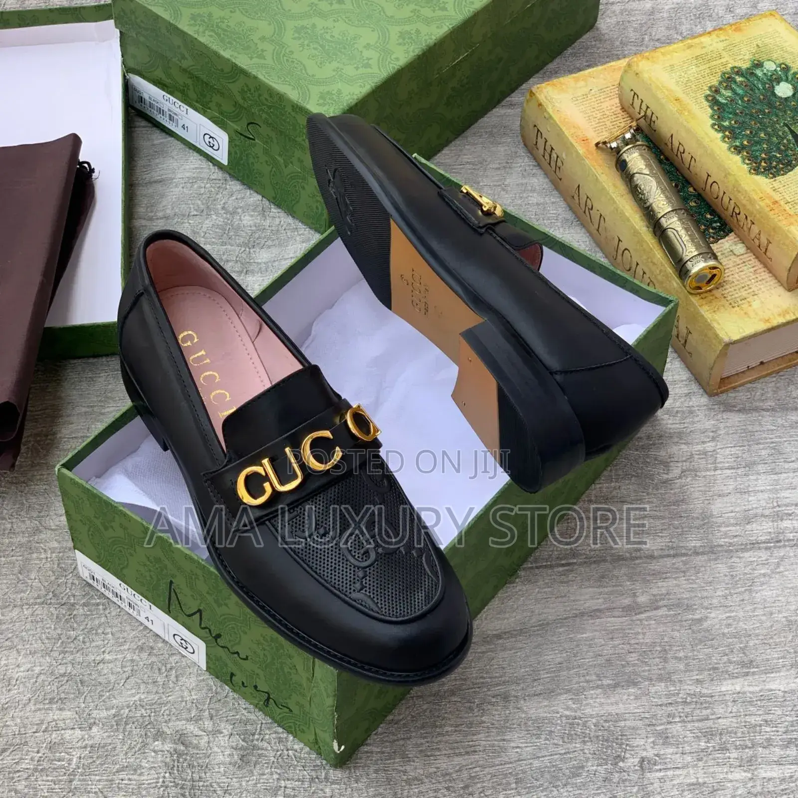 Gucci Genuine Leather Luxury Men's Designer Shoes