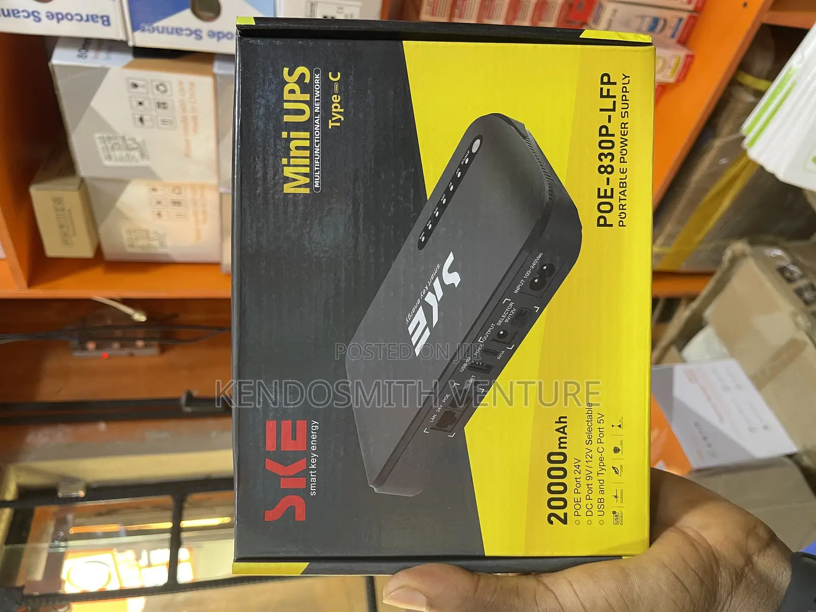 Ske Smart Key Energy 20000mah Mini Ups – Poe 24v/ 9v/12v Router Backup
