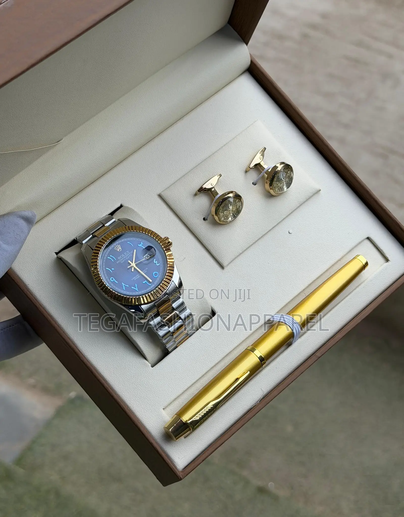 Rolex Wristwatch With Cufflinks Pen
