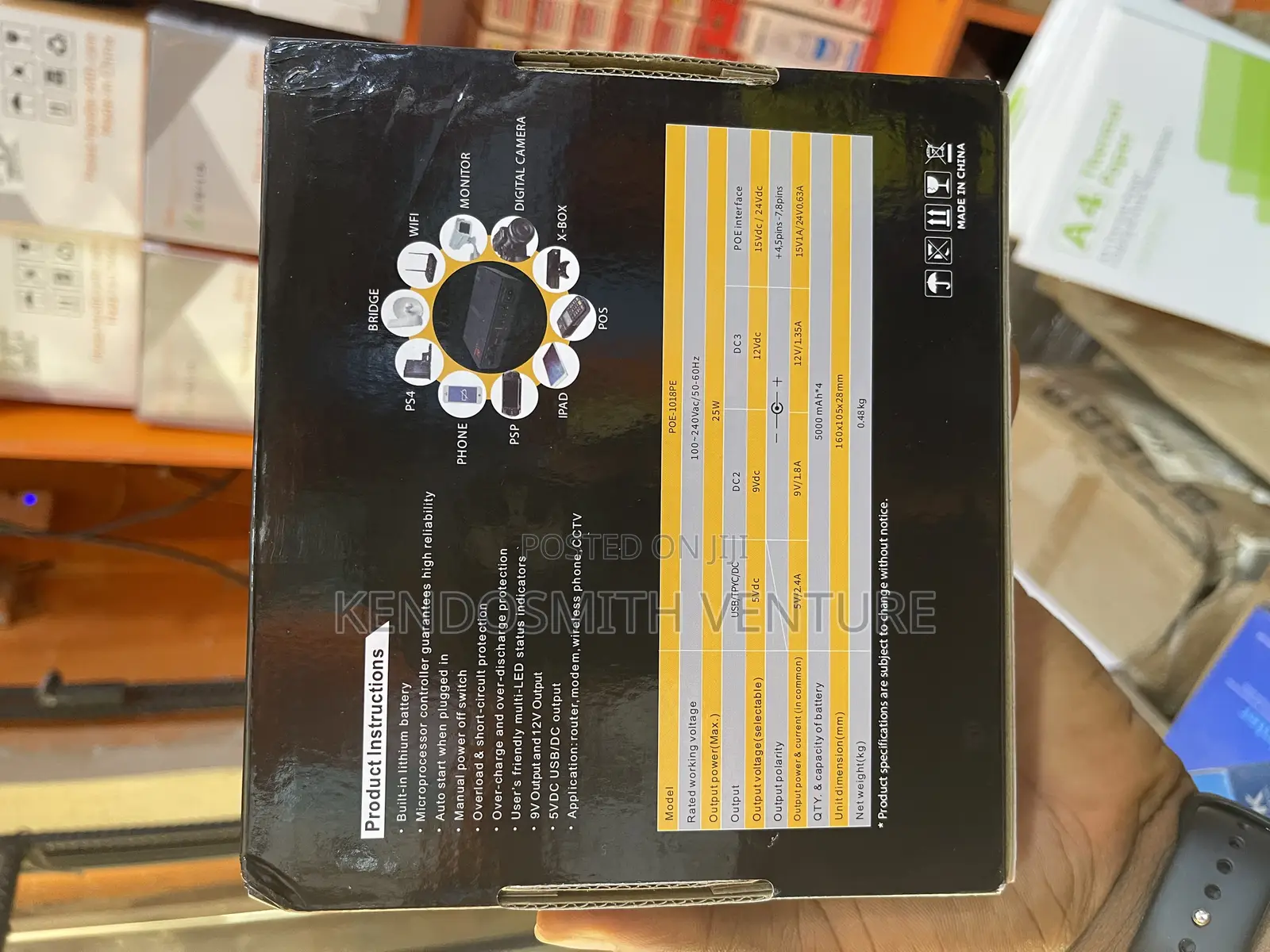 Poe-1018pe Mini Ups 10400mah Router CCTV Backup Power