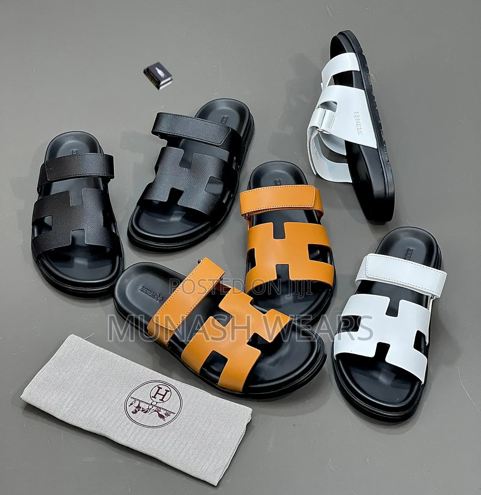 Hermes Leather Slipers Cover 40-46