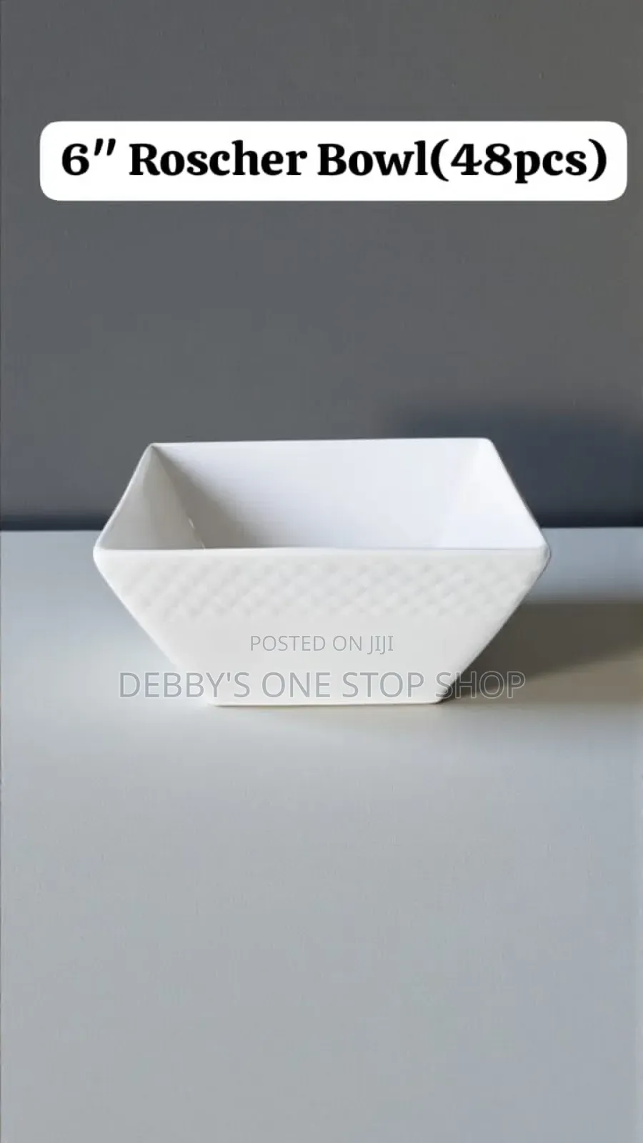 48 PCS 6" Square Bowls