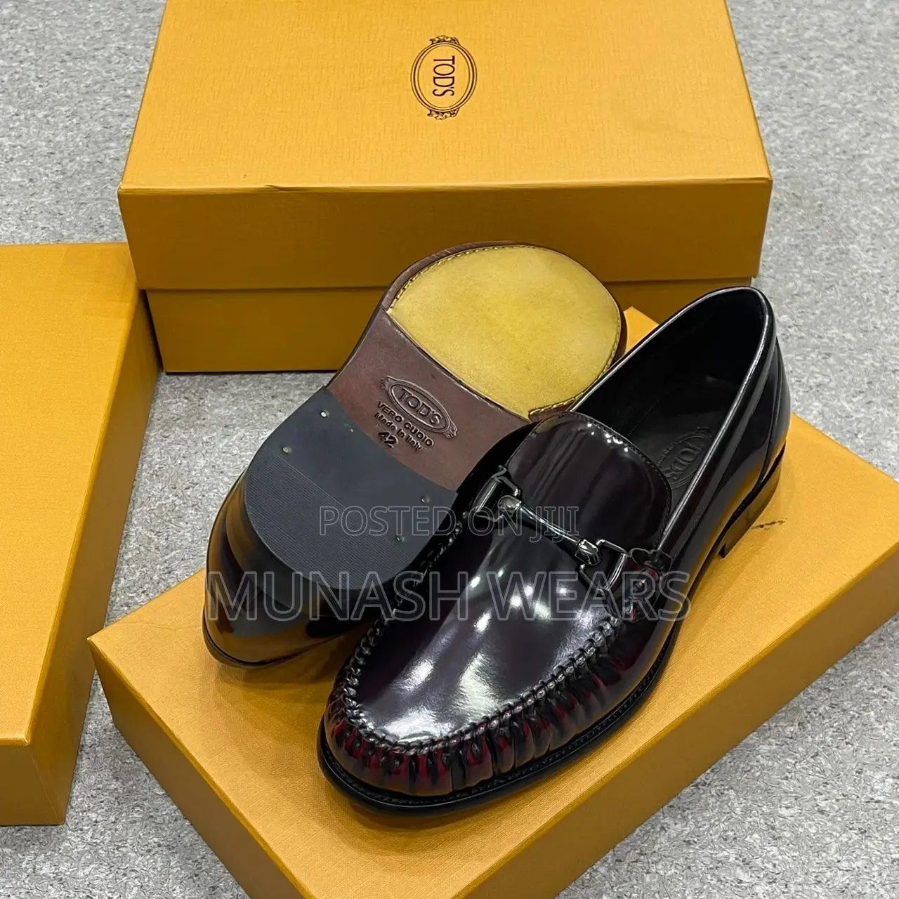 Italian Original Leather Tod's Shoes For Men 40-46