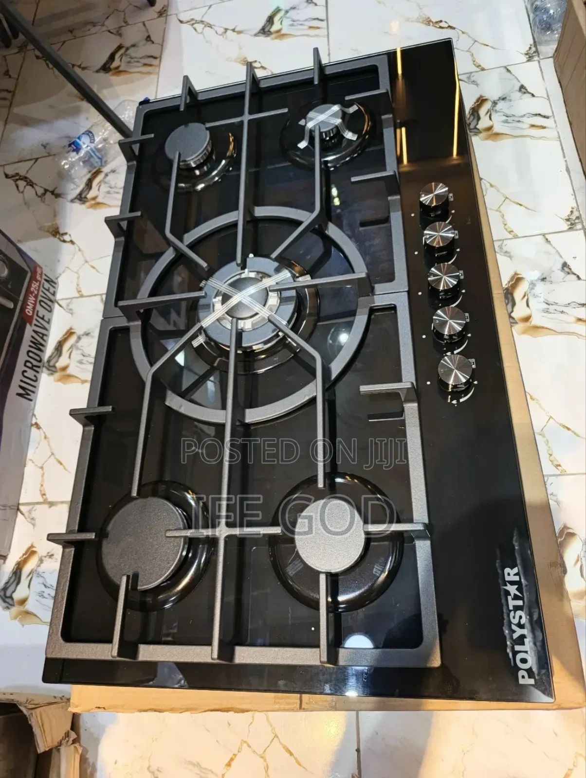 Original Polystar Inbuilt Cabinet Premium Luxury 5 Burners Gas Cooker