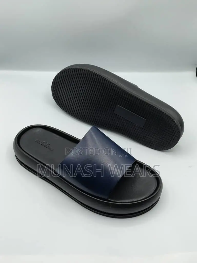 Italian Leather Slipers For Men 40-46