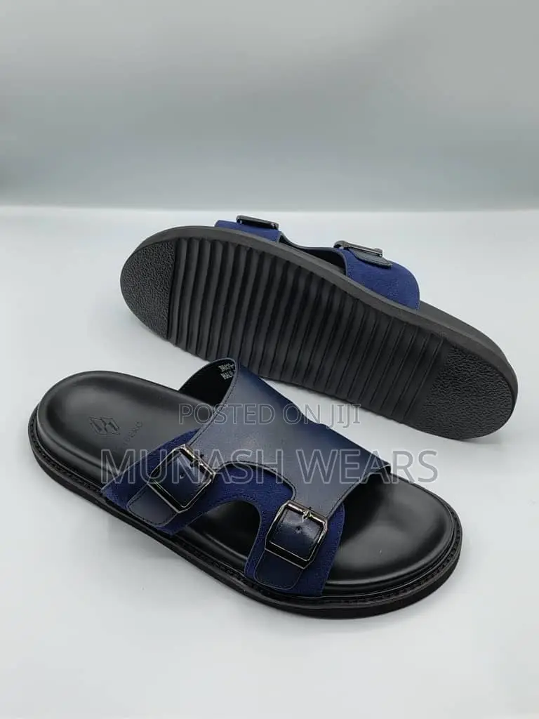 Italian Leather Slipers For Men 40-46