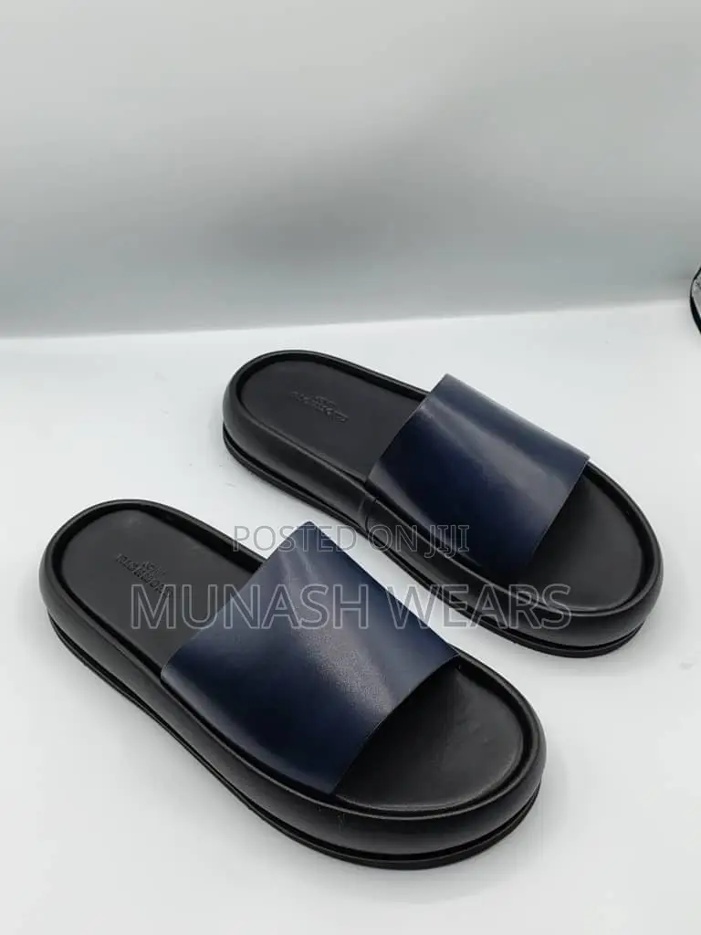 Italian Leather Slipers For Men 40-46