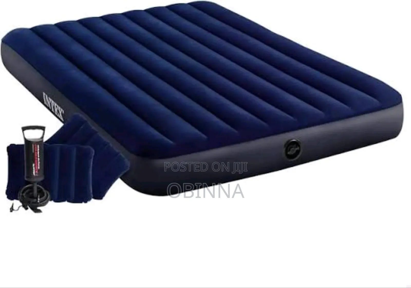 Intex Inflatable Queen Size Air Mattress With Small Two Pillow