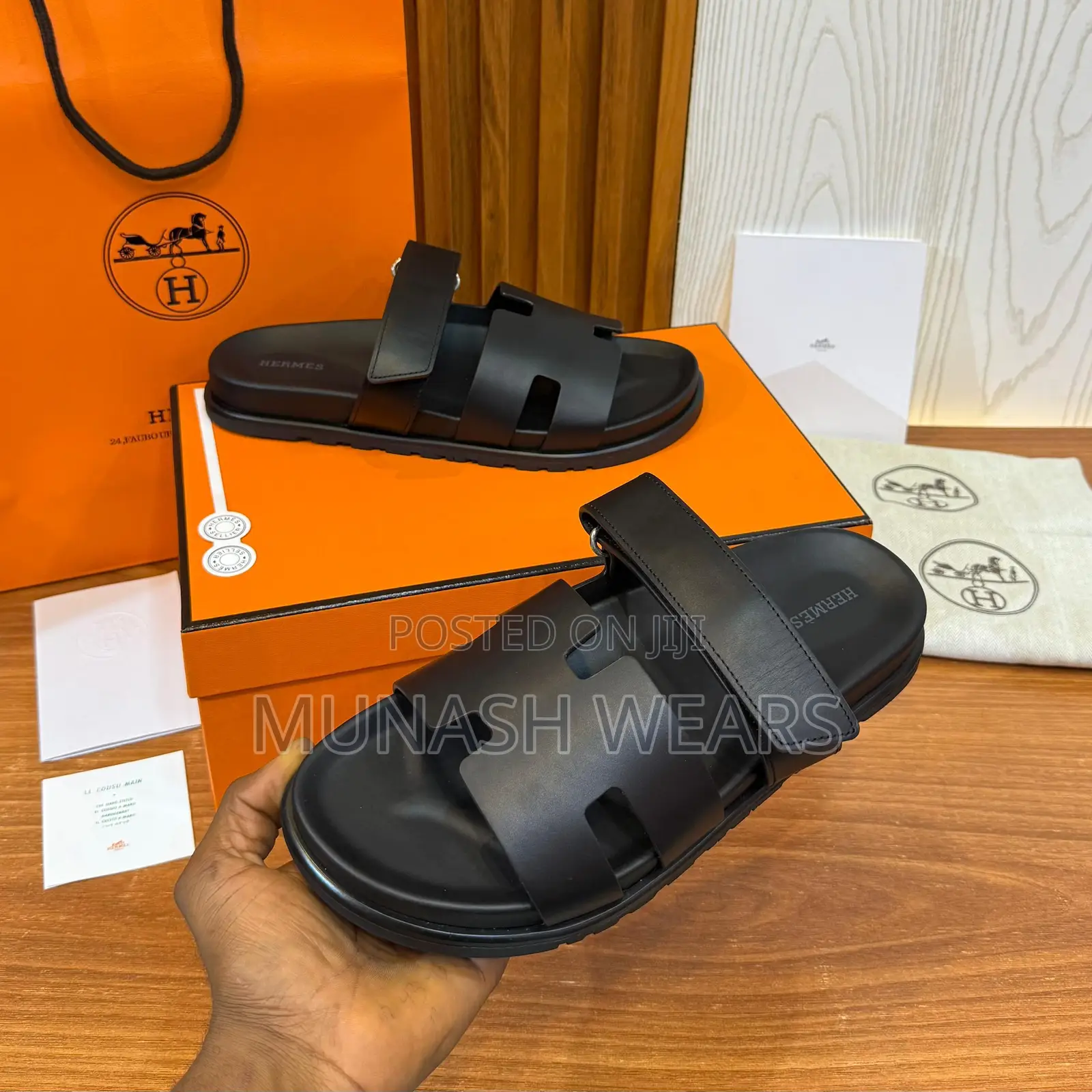 Original Leather Hermes Calfskin Palm 40-48