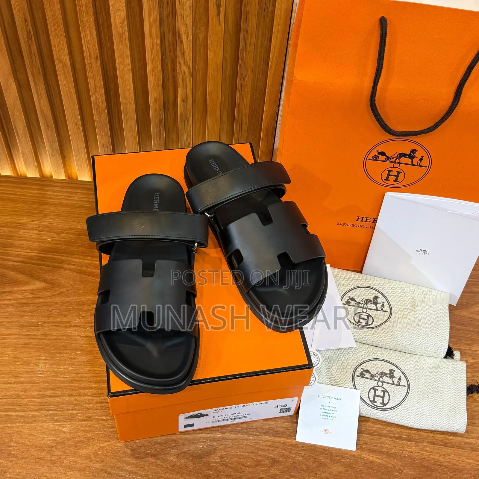 Original Leather Hermes Calfskin Palm 40-48