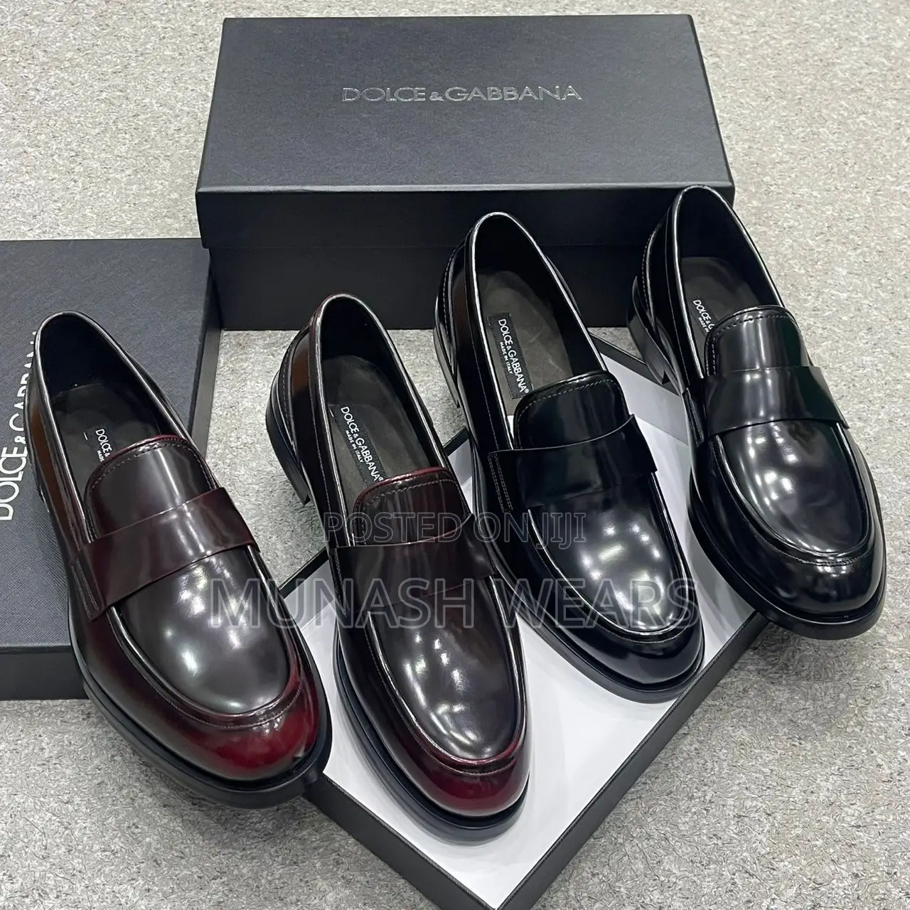 Classic Italian D&G Leather Shoes For Men 40-46