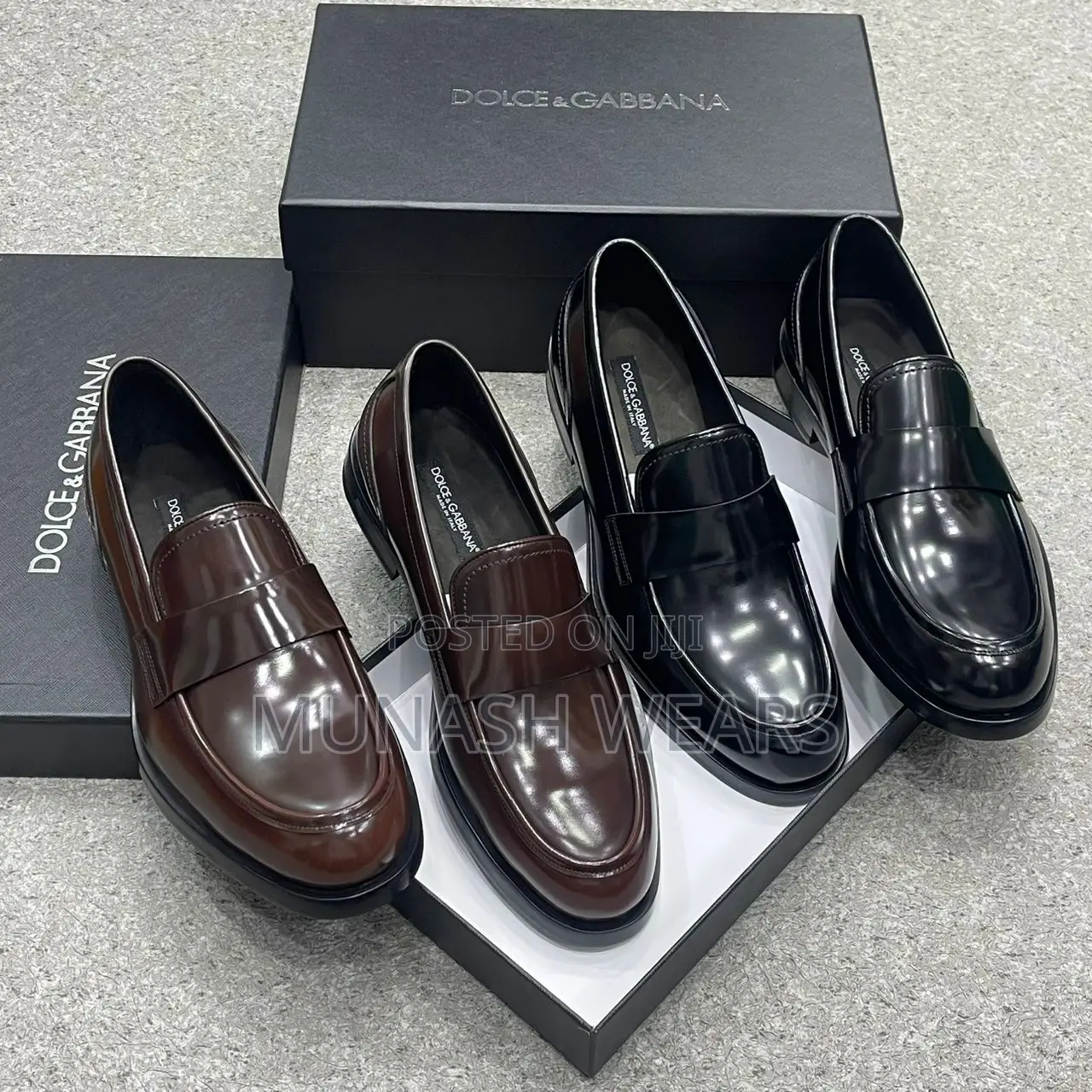 Classic Italian D&G Leather Shoes For Men 40-46