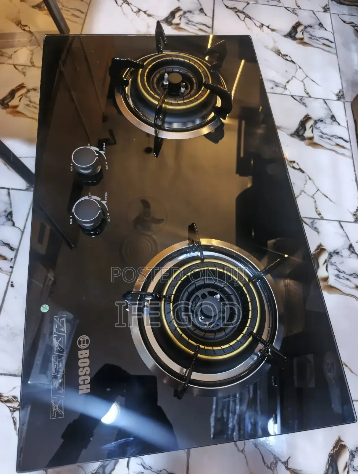 Original Quality Bosch Built-in 2 Big Burners Gas Cooker Hob Automatic