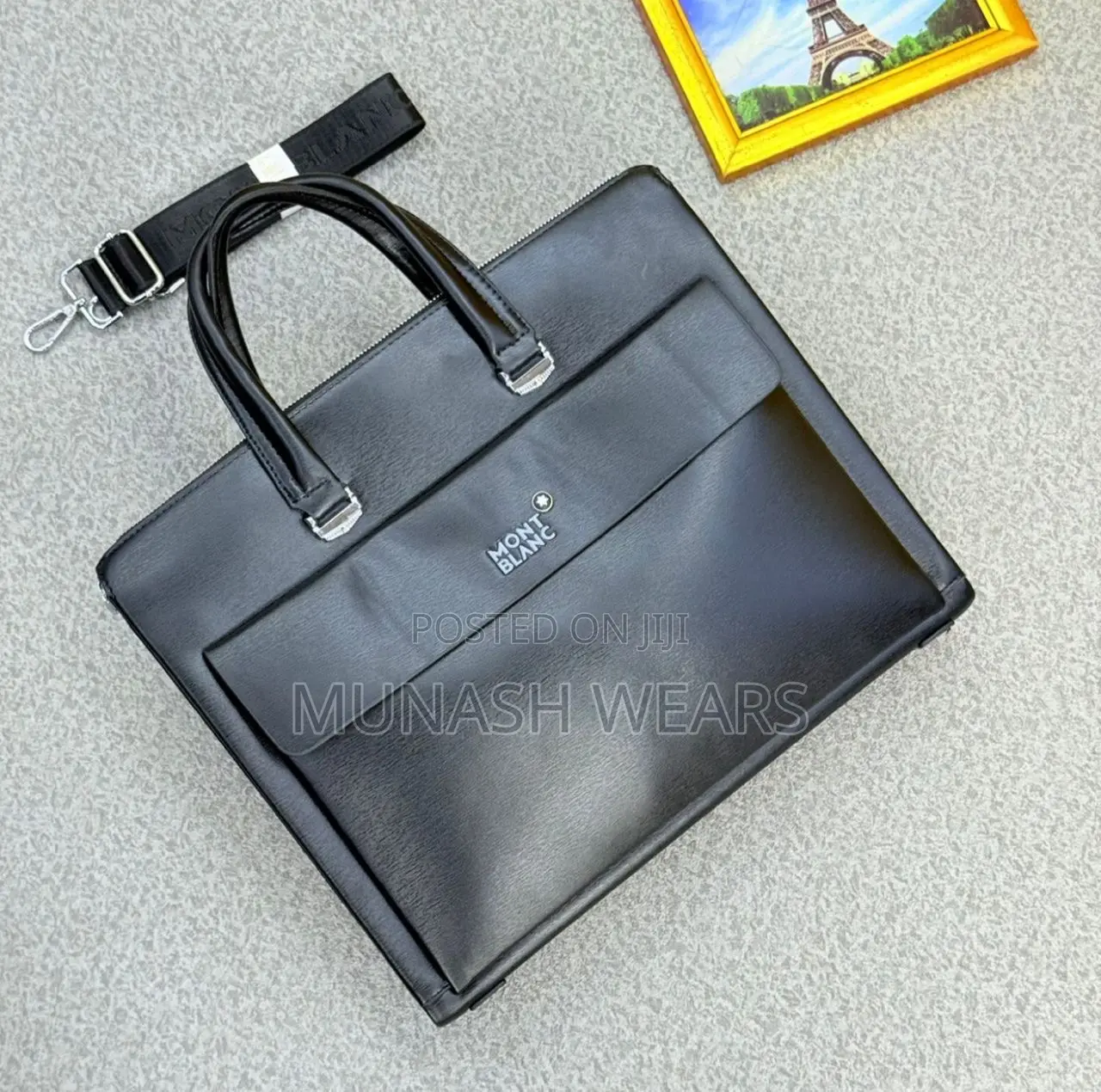 Original Leather Laptop Bag Montblanc