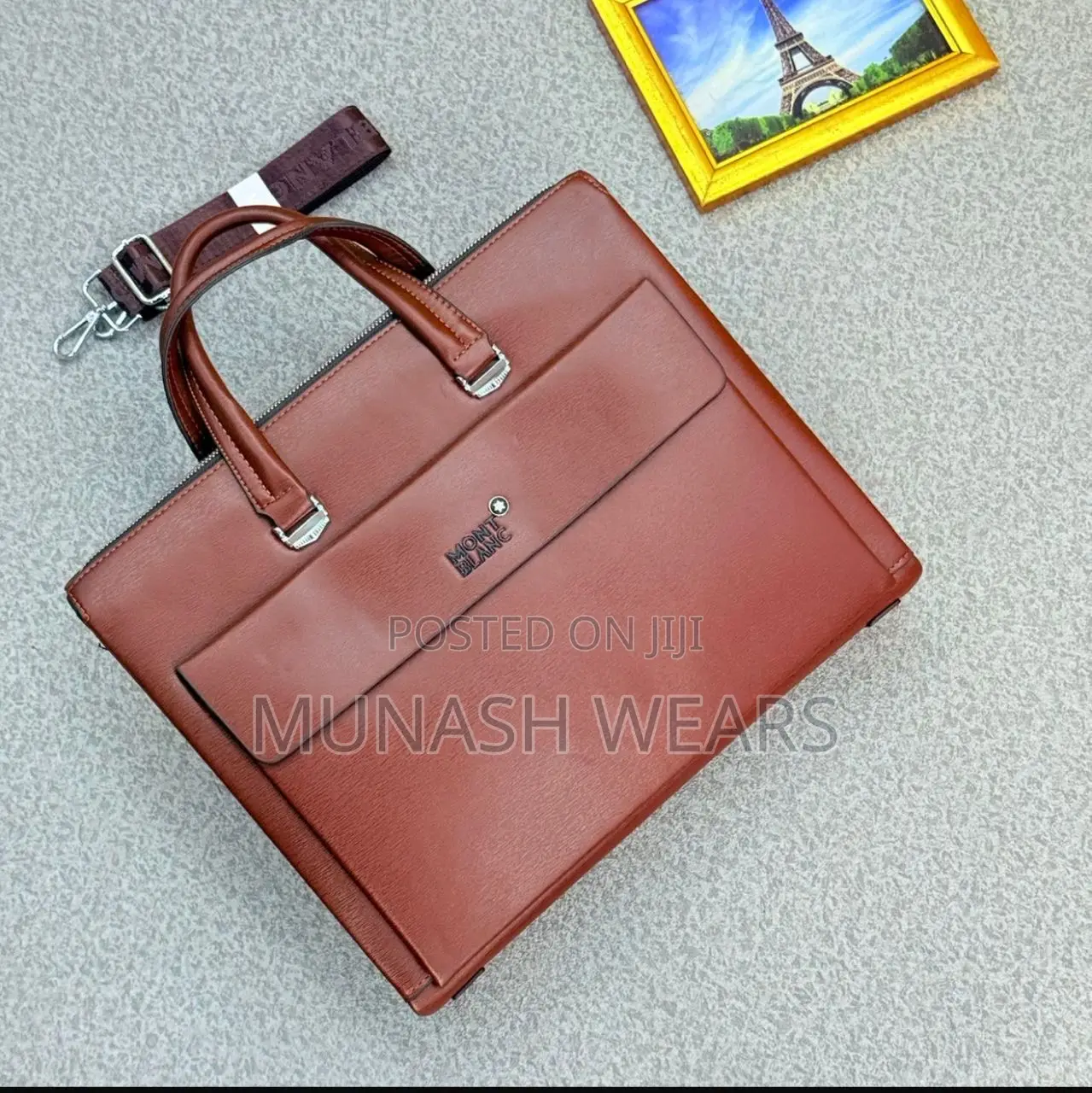 Original Leather Laptop Bag Montblanc