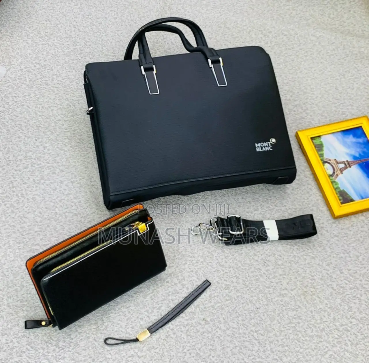 Original Leather Laptop Bag Montblanc