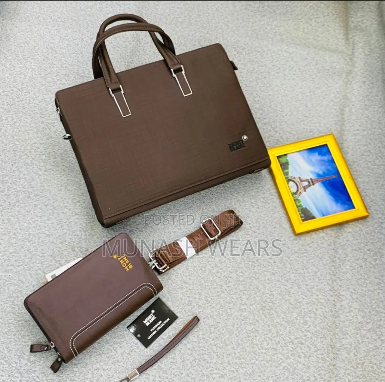 Original Leather Laptop Bag Montblanc