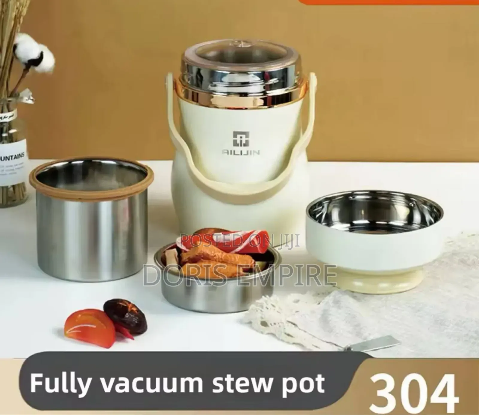 Portable Large Capacity Layered Thermal Stainless Steel 304 Vacuum I