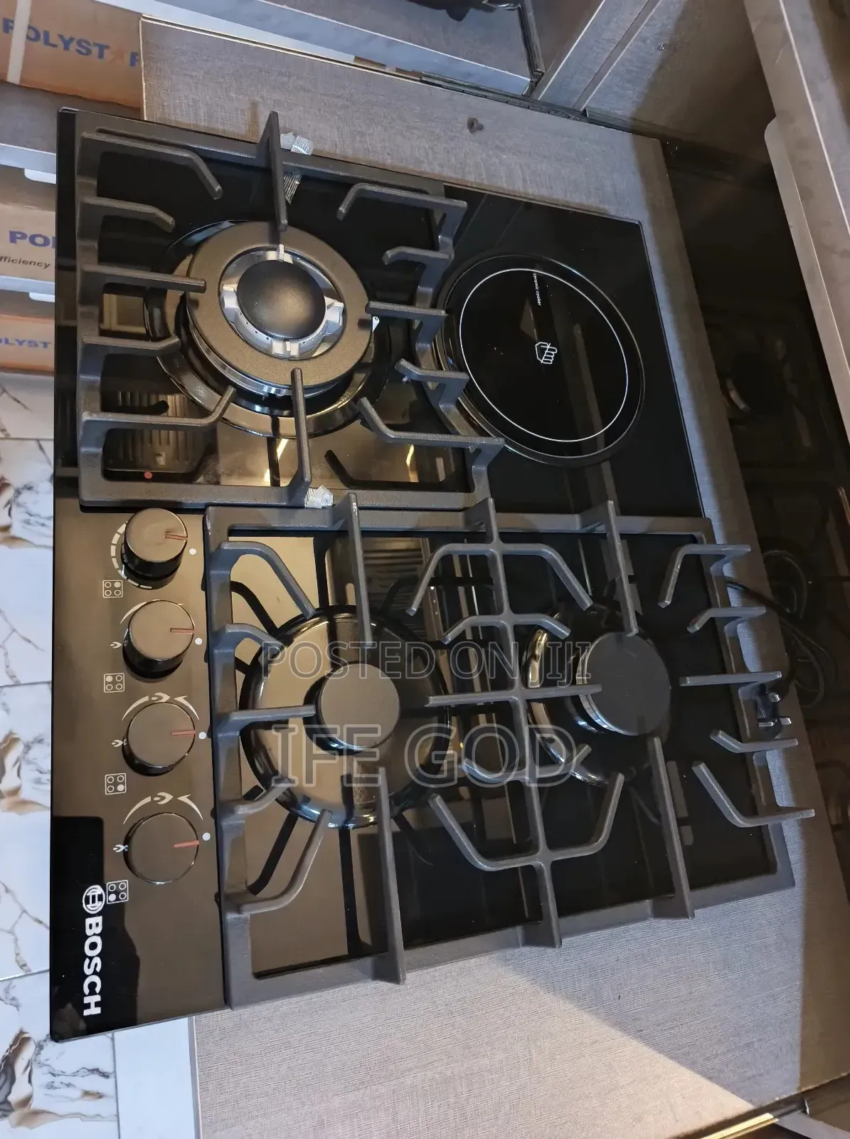 Original Bosch Built-in Cabinet Premium Luxury 3+1 Gas & Ele Cooker