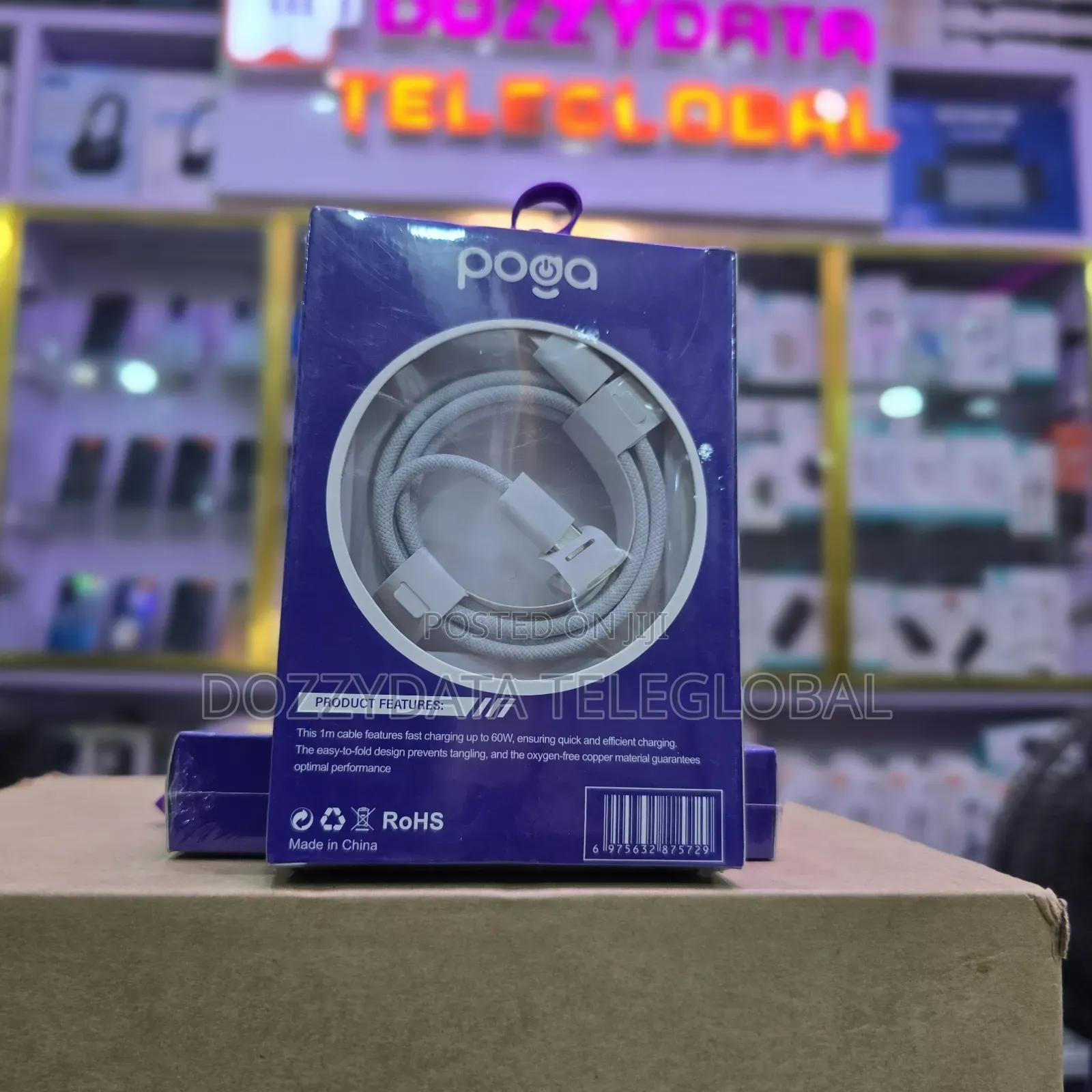 Poga 60w Pd Super Fast Cable Usb-C to C Cable (1m)