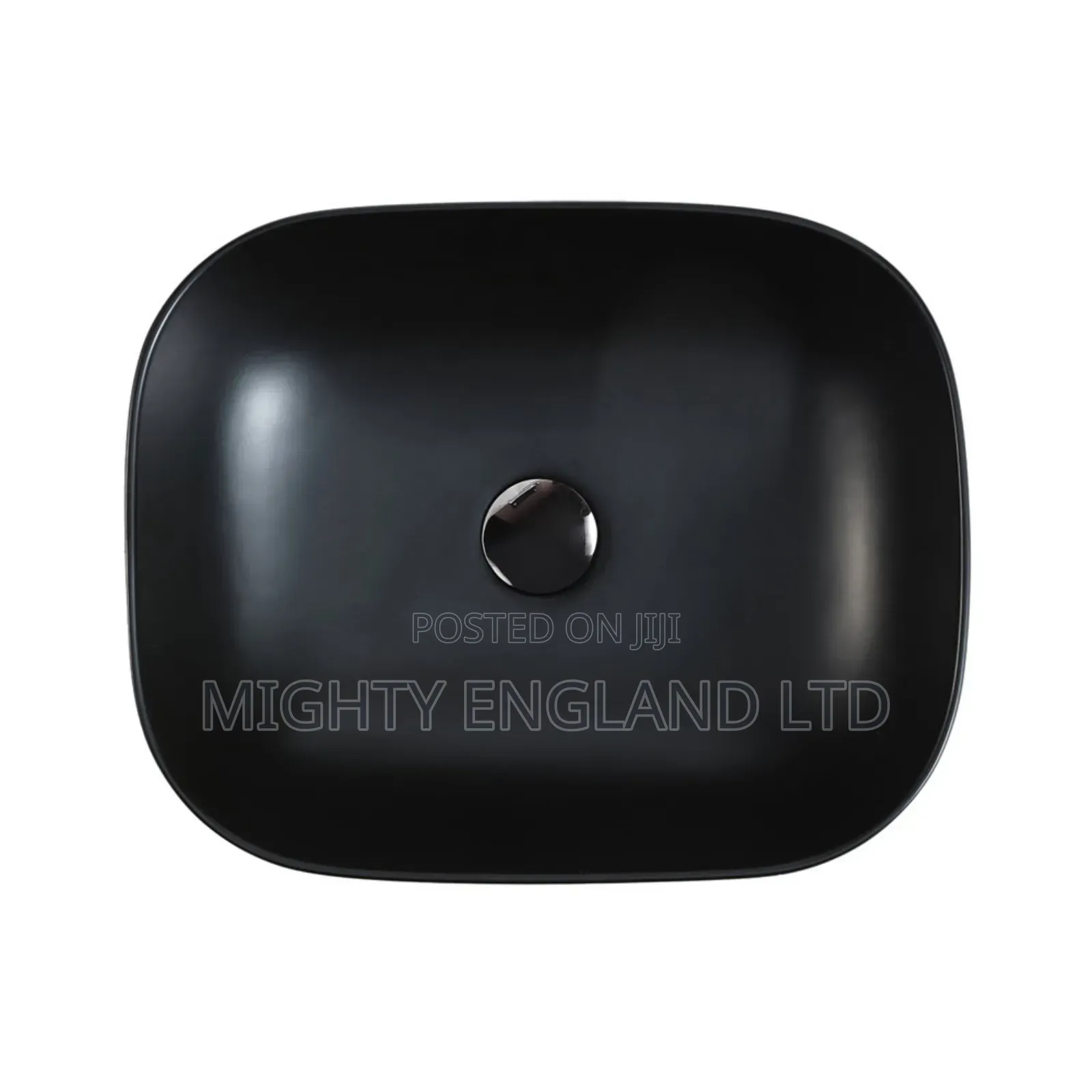 Chur Matt Black Rectangle Above Counter Washbasin