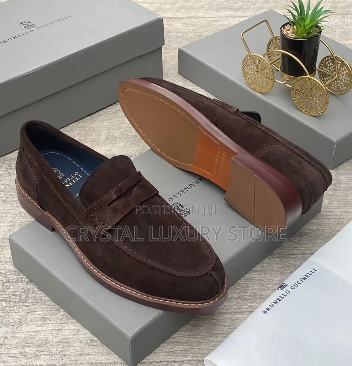Brunello Cucinelle Quality Luxury Men Loafers