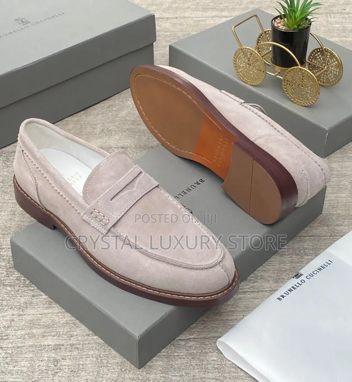 Brunello Cucinelle Quality Luxury Men Loafers