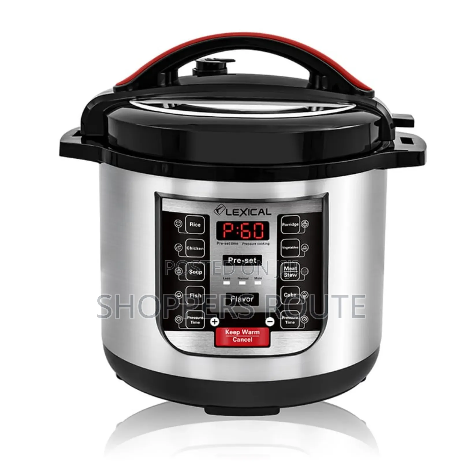 Lexical Electric Pressure Cooker 8l Lpc3330
