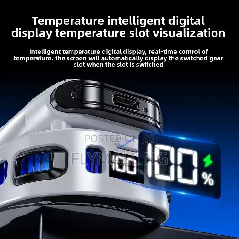 Fs25 Ice Phone Cooler Ai Wireless Magnetic/Back Clip + Display