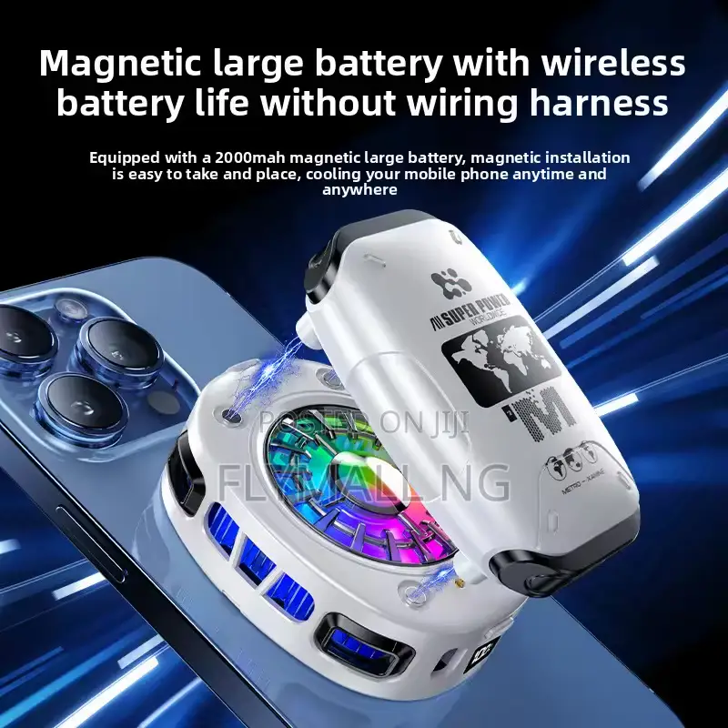 Fs25 Ice Phone Cooler Ai Wireless Magnetic/Back Clip + Display