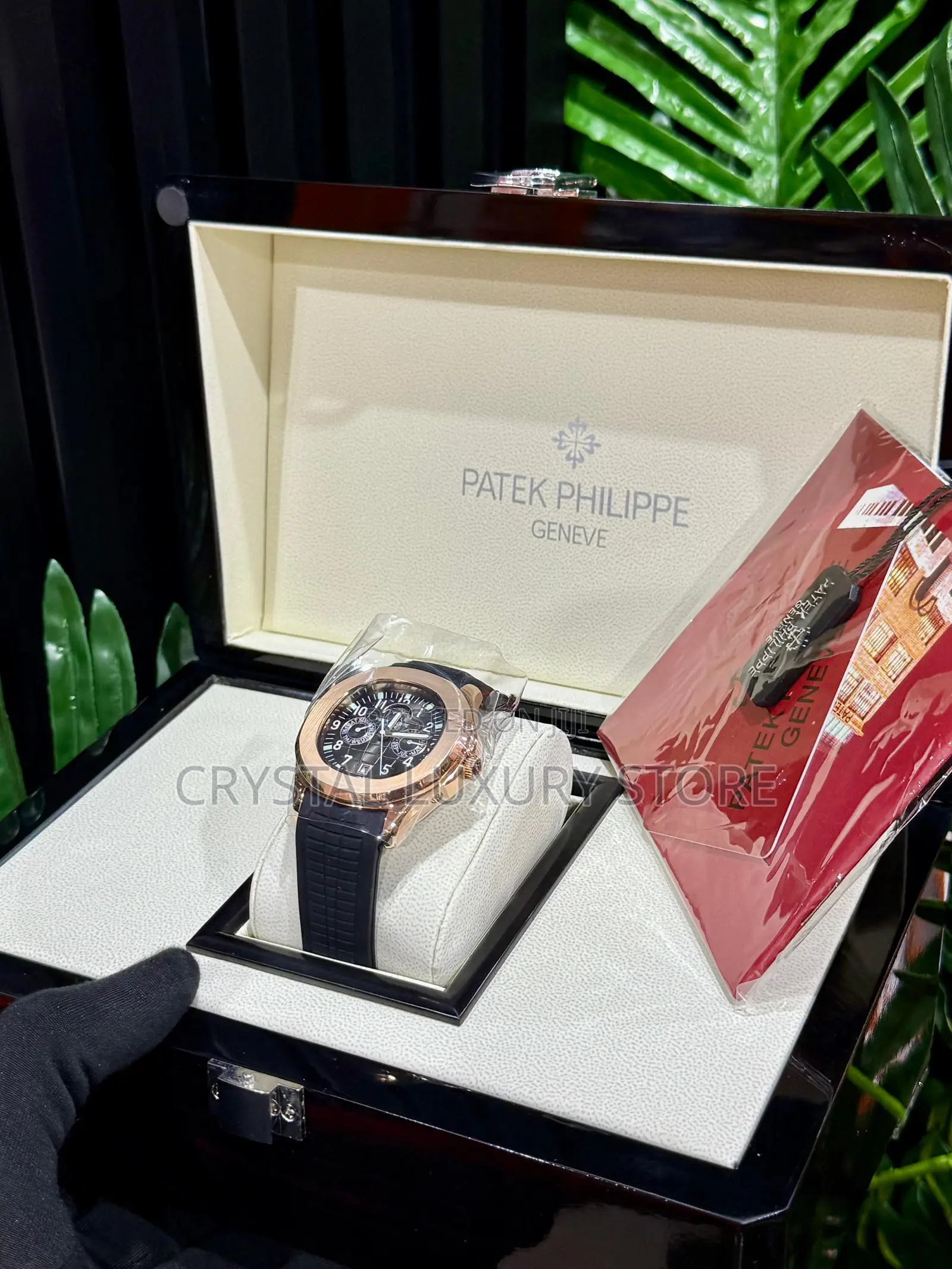 Patek Philippe Quality Luxury Rubber Strap Wristwatch