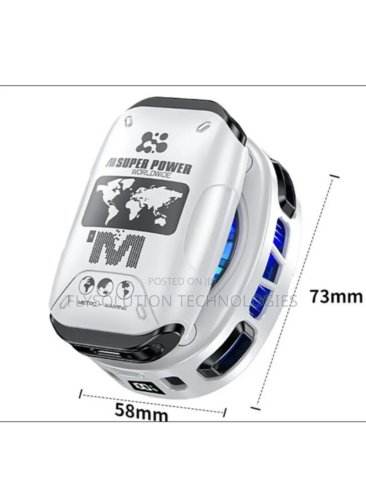 Fs25 Magnetic Semiconductor Ice Phone Cooler With Digital Display