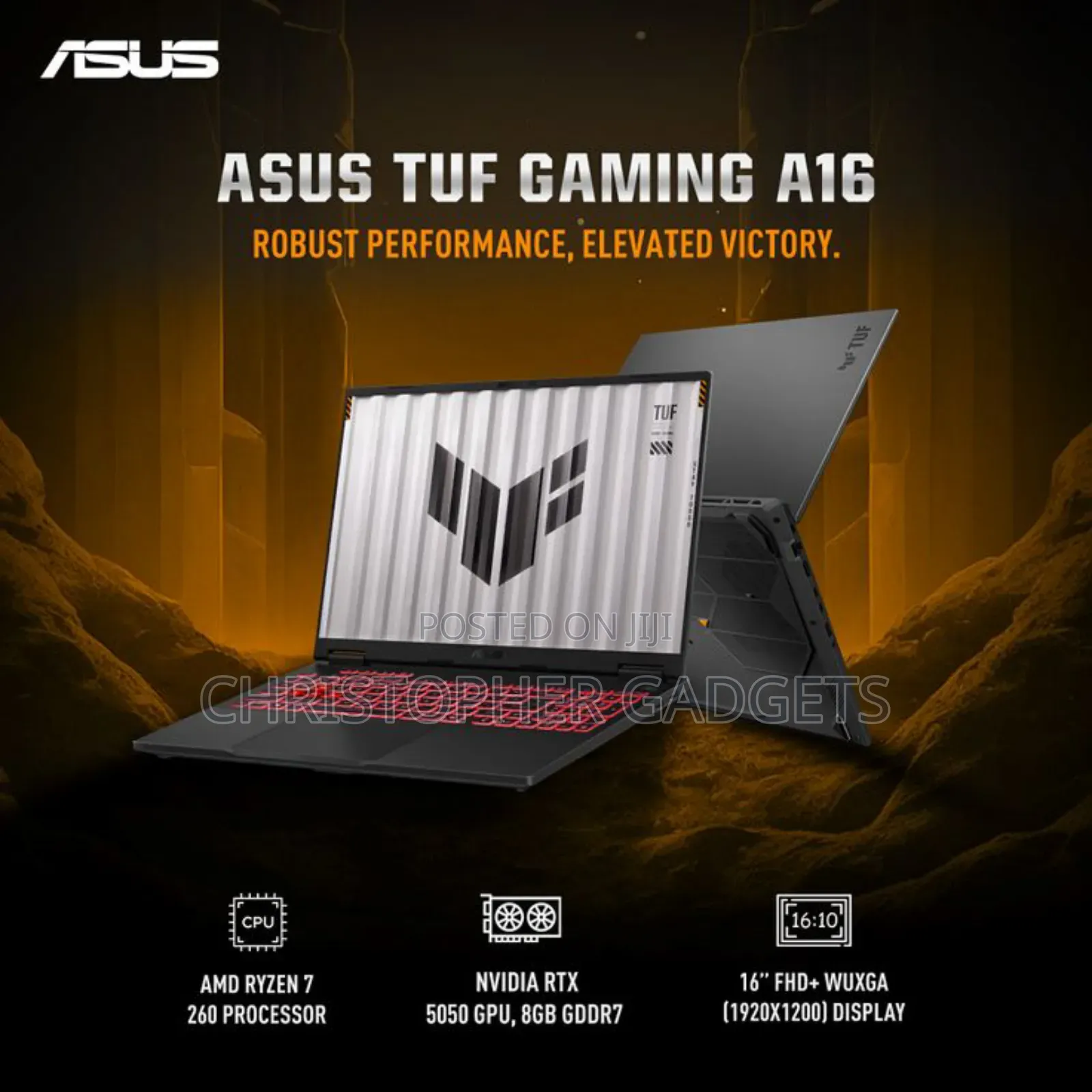 New Laptop Asus TUF Gaming A15 16GB AMD Ryzen 7 SSD 1T