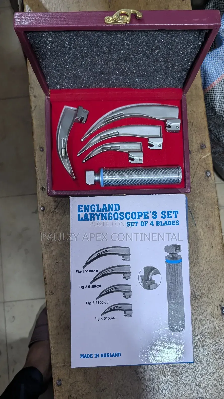 Laryngoscope Set 4 Blades