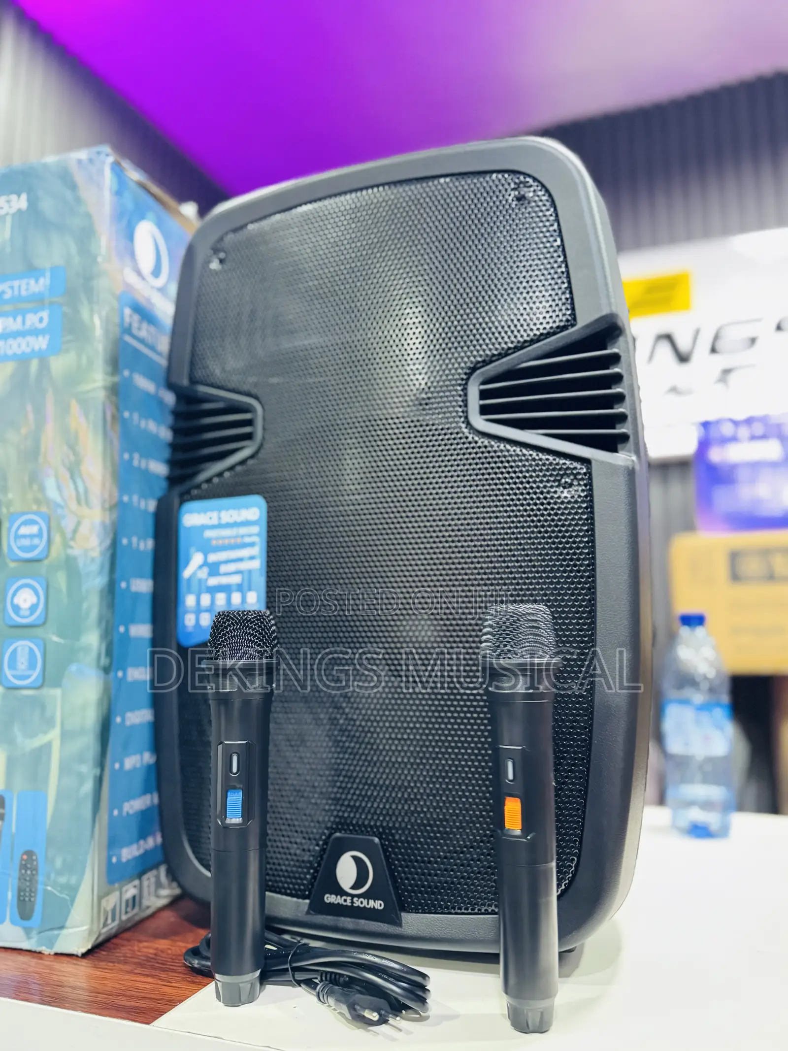 Grace Sound 15" Portable Rechargeable Pa System (Model Gs1534).