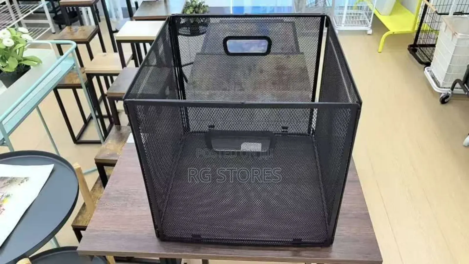 Metal Mesh Collapsible Wire Storage Basket