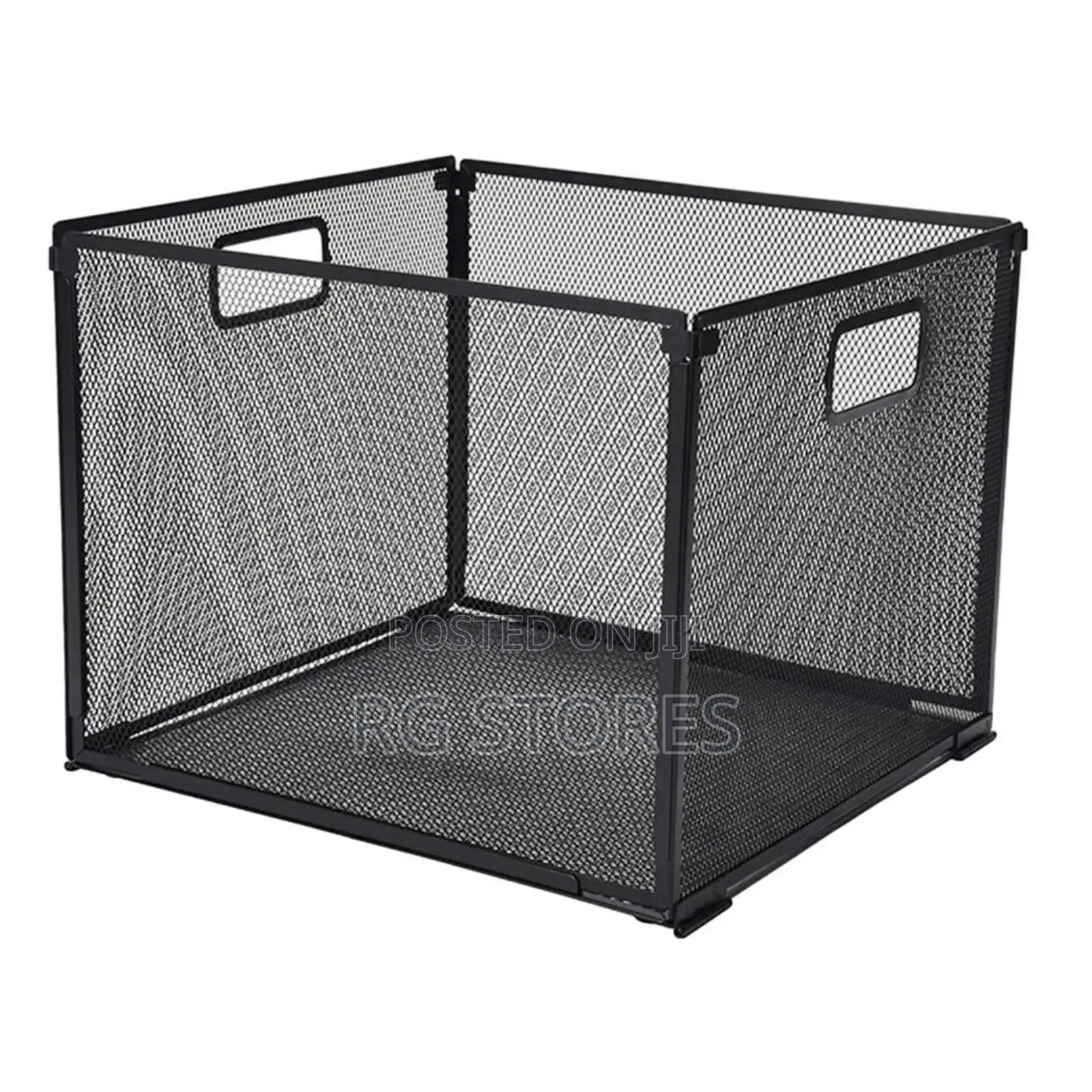 Metal Mesh Collapsible Wire Storage Basket