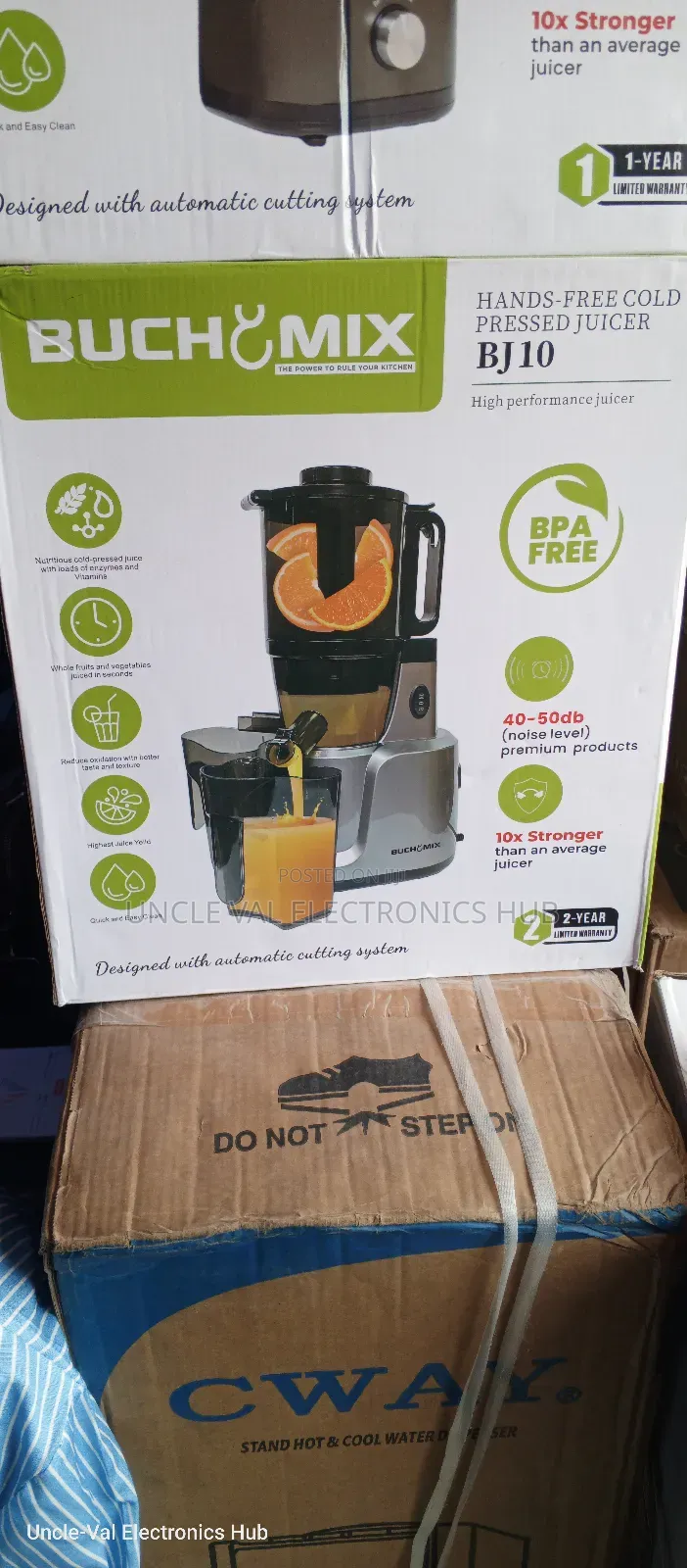 Buchymix Hands-Free Cold Pressed Juicer (Bj10)