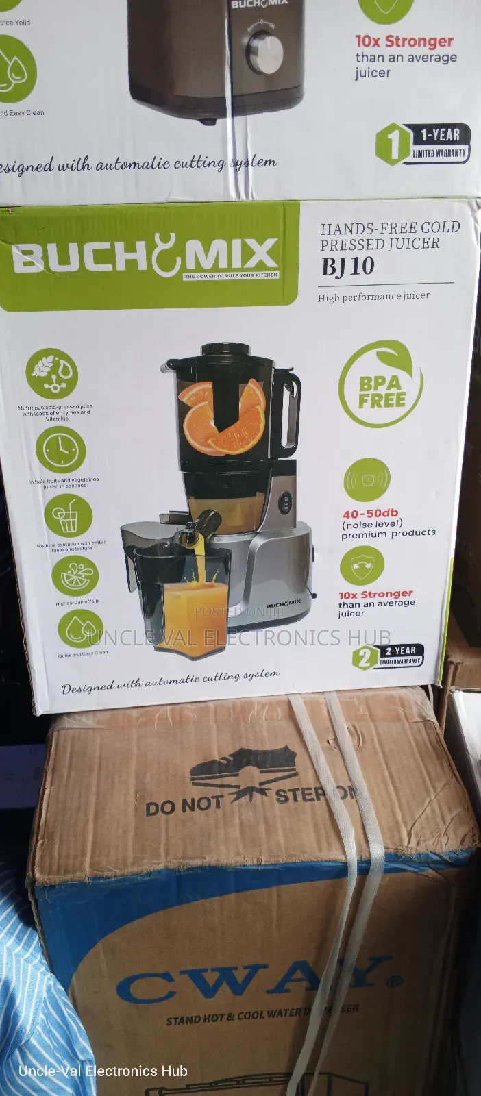 Buchymix Hands-Free Cold Pressed Juicer (Bj10)
