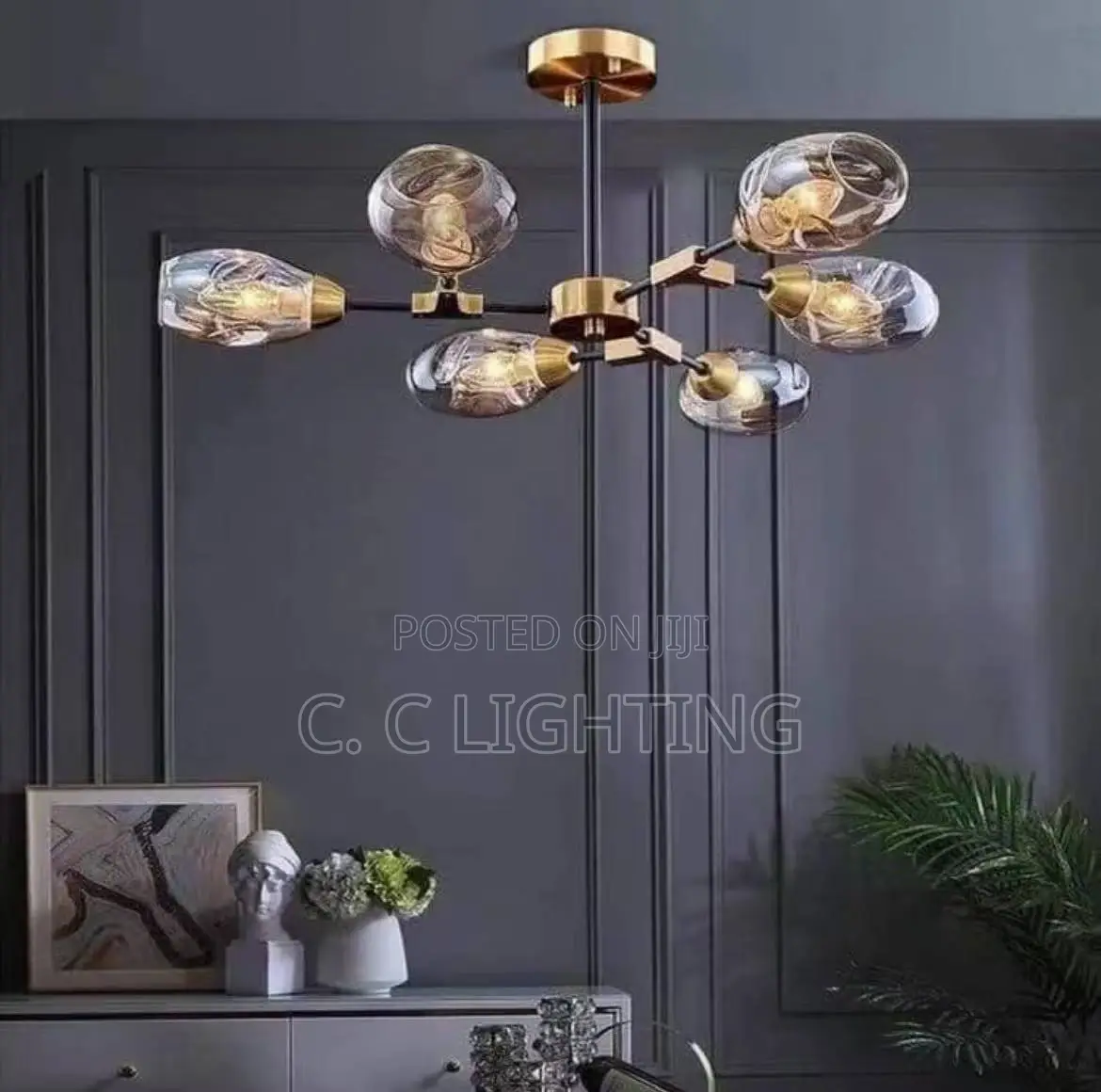 Stunning Glass Chandelier Drop Light