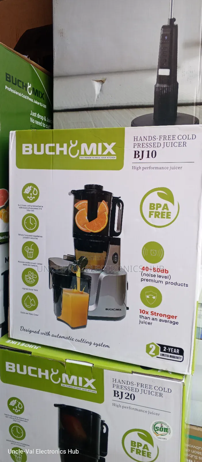 Buchymix Hands-Free Cold Pressed Juicer (Bj10)