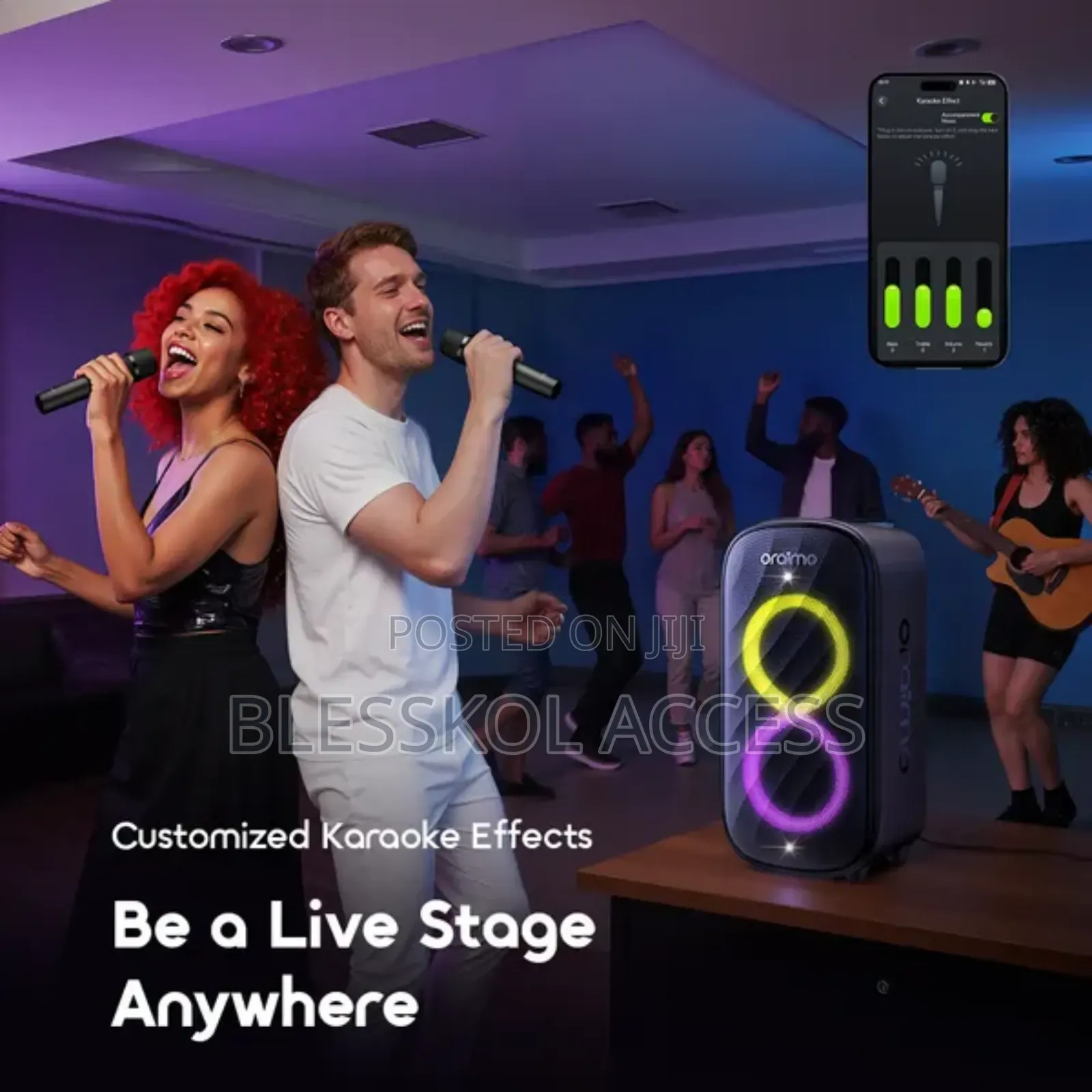 Oraimo SpaceBox Max 200W Auracast SpaceBox Max & 2 Wireless Microphone