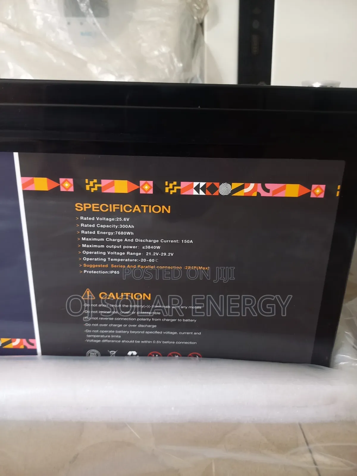 Sungene 7680wh Solar Lithium Battery